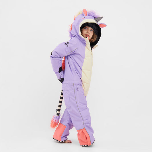 UNIDO Lila Unicorn Snowsuit