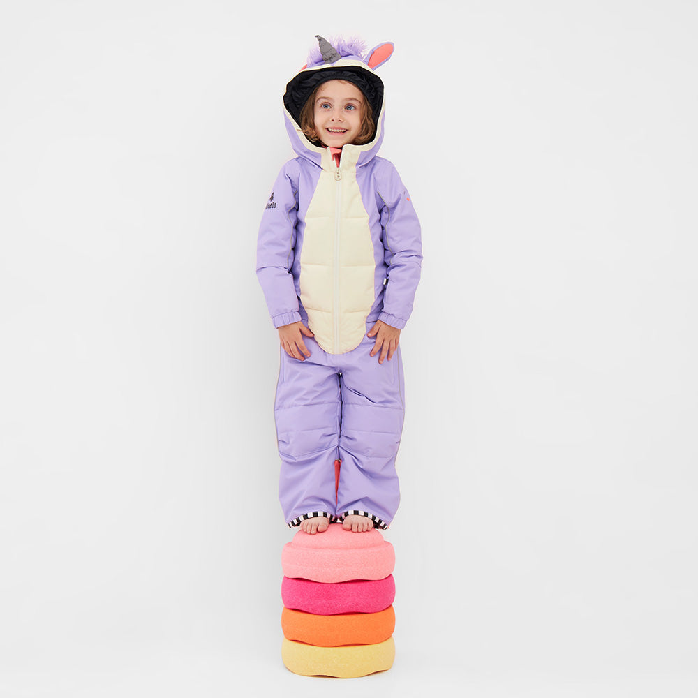 UNIDO Lila Unicorn Snowsuit